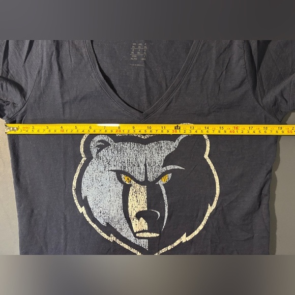 Memphis Grizzlies Women's V-Neck, Short Sleeve Tee. Size XL. Adidas. NBA. SKU 9 - Picture 8 of 8